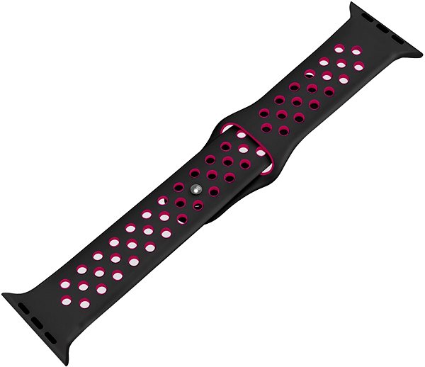 Armband Eternico Sporty für Apple Watch 38mm / 40mm / 41mm Vibrant Pink and Black ...