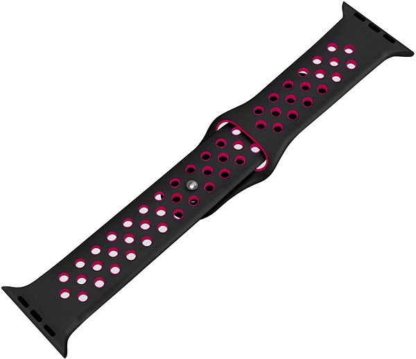 Armband Eternico Sporty für Apple Watch 42mm / 44mm / 45mm Vibrant Pink and Black ...