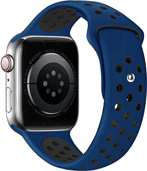 Szíj Eternico Sporty Apple Watch 38mm / 40mm / 41mm - Solid Black and Blue ...