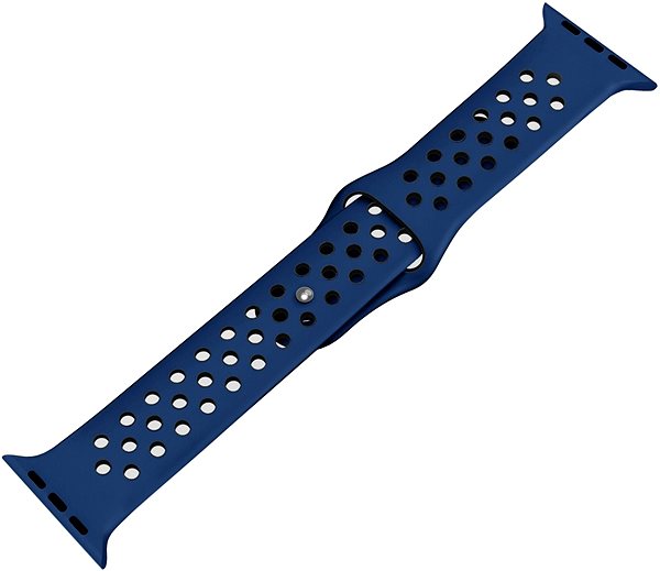 Armband Eternico Sporty für Apple Watch 42mm / 44mm / 45mm Solid Black and Blue ...