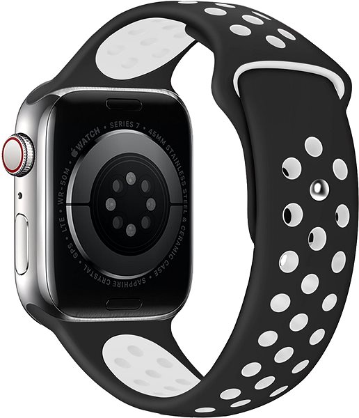 Armband Eternico Sporty für Apple Watch 38mm / 40mm / 41mm Pure White and Black ...