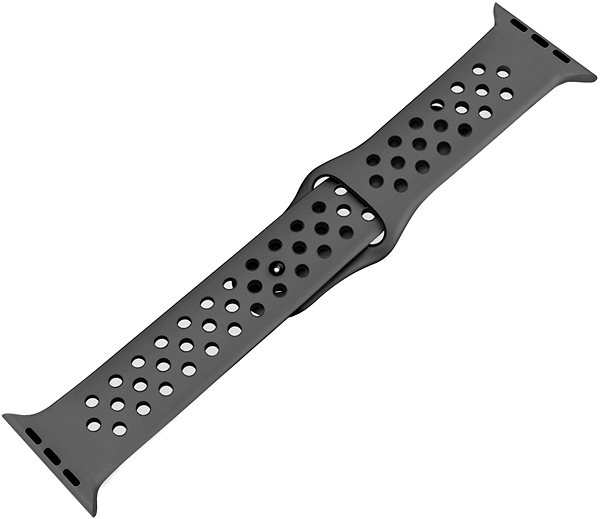 Armband Eternico Sporty für Apple Watch 42mm / 44mm / 45mm Tiefschwarz und Grau ...