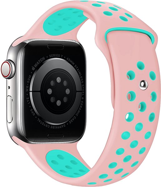Szíj Eternico Sporty Apple Watch 38mm / 40mm / 41mm - Mint Turquise and Pink ...