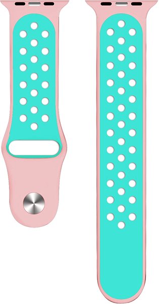 Szíj Eternico Sporty Apple Watch 38mm / 40mm / 41mm - Mint Turquise and Pink ...