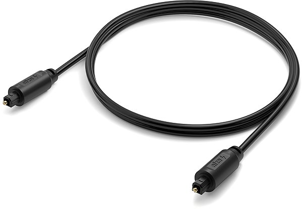 AUX Cable AlzaPower Optical Fiber Toslink Audio Cable 1m black ...
