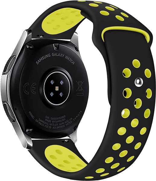 Szíj Eternico Sporty Universal Quick Release 22 mm - Vibrant Yellow and Black ...