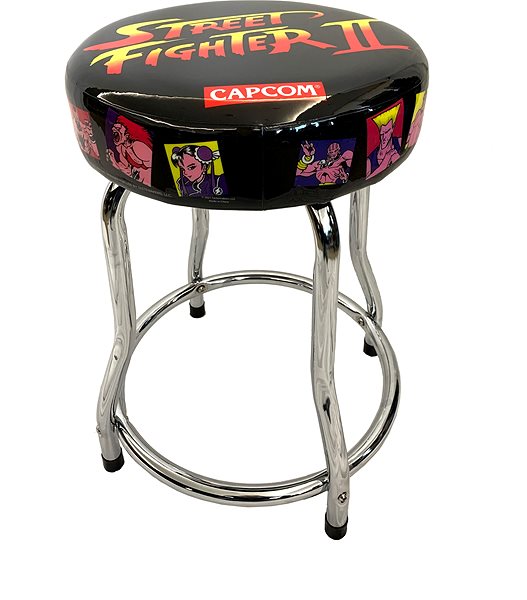 Gaming-Stuhl Arcade1up Street Fighter II Seitlicher Anblick