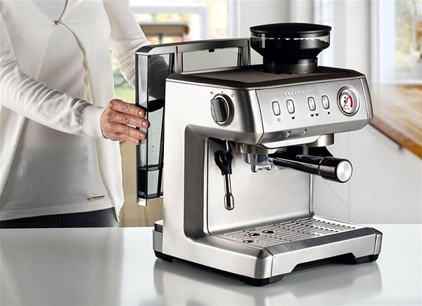 Lever Coffee Machine Ariete Stainless-steel Espresso Machine with Grinder 1313 ...
