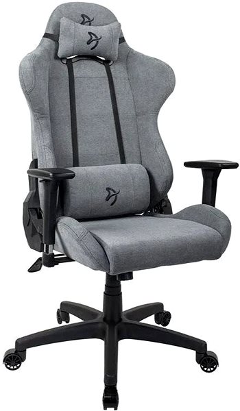 Gaming Chair AROZZI TORRETTA Soft Fabric Ash Lateral view