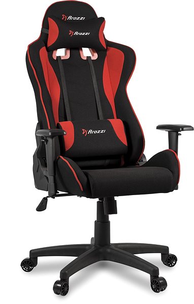 Gaming Chair Arozzi Mezzo V2 Fabric Red Lateral view