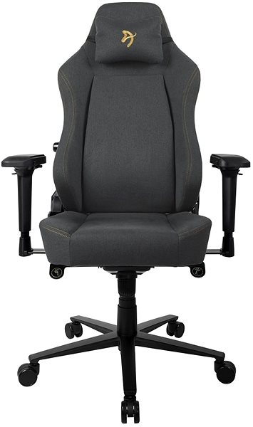 Gaming Chair AROZZI PRIMO Woven Fabric Black with Gold Logo Screen