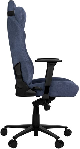 Gaming Chair AROZZI VERNAZZA Soft Fabric Blue Lateral view