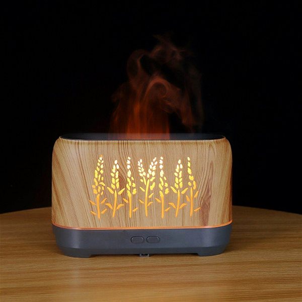 Aroma diffuser Popron Flame aroma diffuser with flame effect .