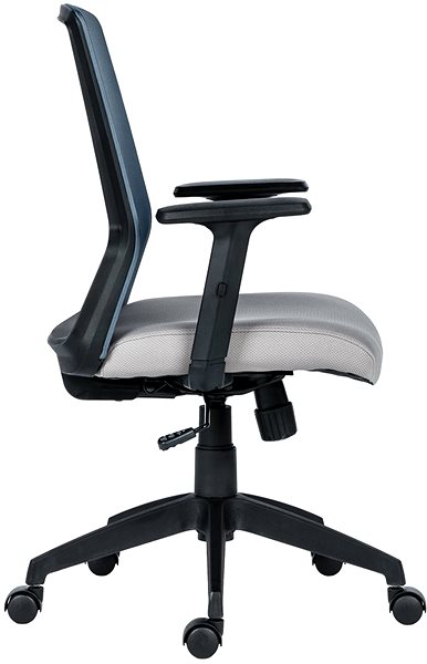Kancelářská židle ANTARES Novello černo/šedá Boční pohled