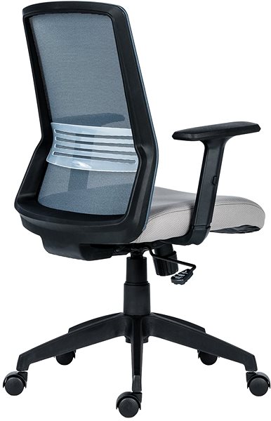 Kancelářská židle ANTARES Novello černo/šedá Boční pohled