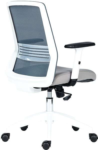 Office Chair ANTARES Duke white / gray Lateral view