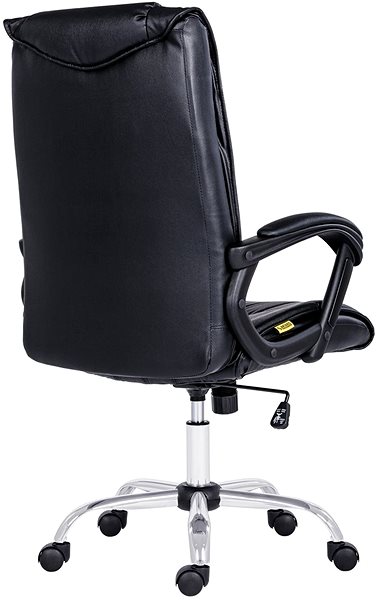Office Armchair ANTARES Denver black leather Back page