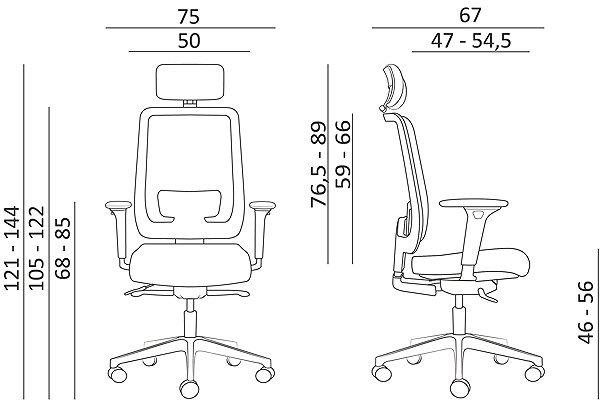 Bürostuhl ANTARES ERIZA blau ...