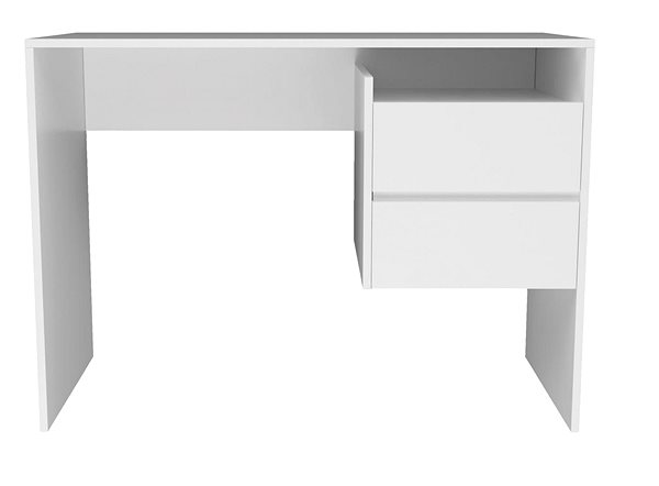 Písací stôl ARTENAT Taco 3, 125 cm, biely ...