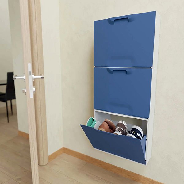 Shoe Rack ARTPLAST Plastic shoe rack blue 51 × 17,3 × 40 cm ...