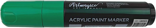 Artmagico Jumbo acrylic markers 15 mm, Earth - set of 4 (green, blue, brown, orange) .