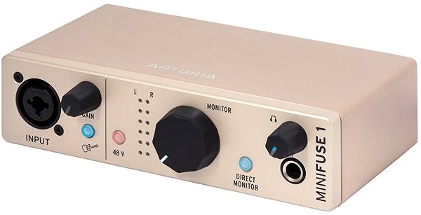 External Sound Card  Arturia MiniFuse 1 Champagne ...