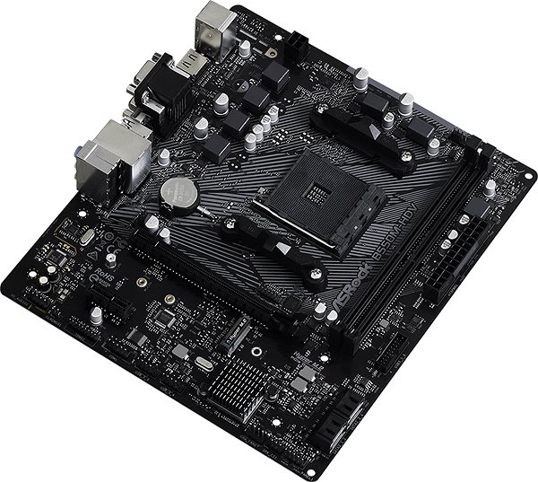 Motherboard ASROCK B550M-HDV Lateral view