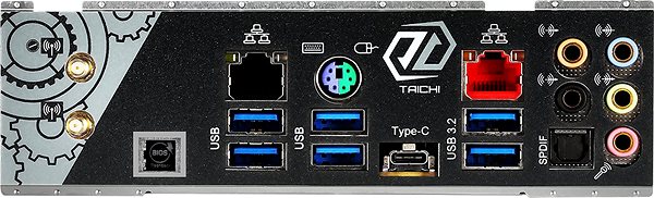 Alaplap ASROCK TRX40 Taichi Csatlakozási lehetőségek (portok)
