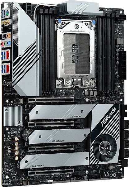 Motherboard ASROCK TRX40 Creator Lateral view