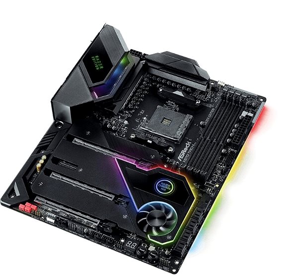 Motherboard ASROCK X570 Taichi Razer Edition Lateral view