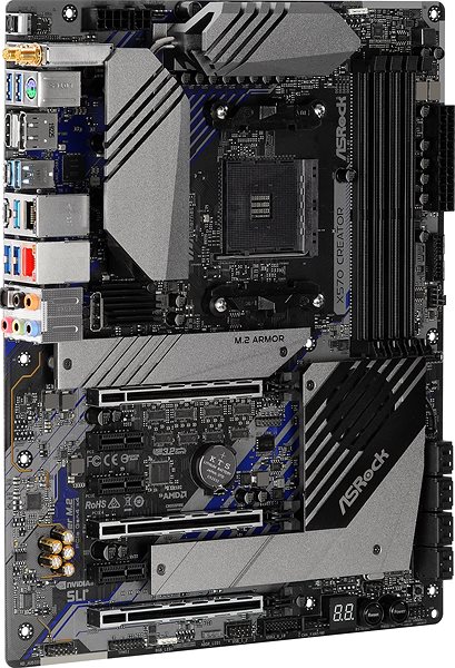 Motherboard ASRock X570 CREATOR Lateral view