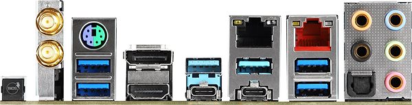 Motherboard ASRock X570 CREATOR Connectivity (ports)