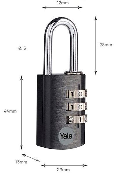 Lakat YALE YE3CB/28/126/1/BK ALU ...