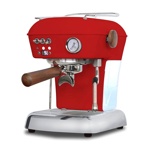 Pákový kávovar Ascaso Dream PID, Love Red Predná strana – 3D