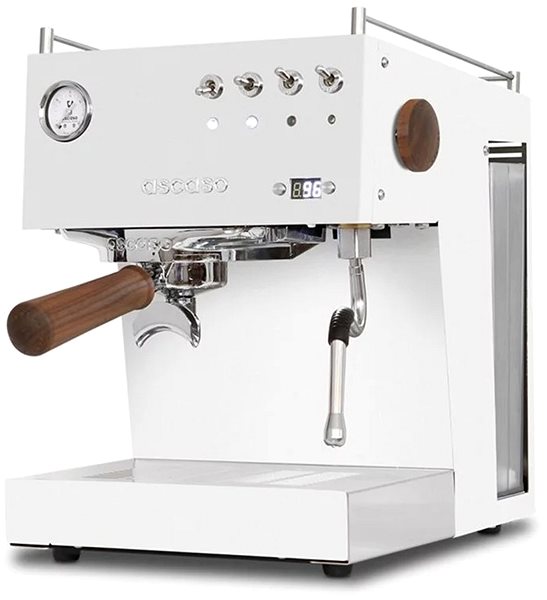 Lever Coffee Machine Ascaso DUO PID, White & Wood ...