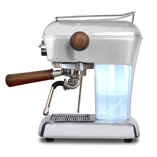 Lever Coffee Machine Ascaso Dream PID, Polished Aluminium Lateral view