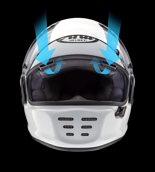 Helma na motorku Arai CONCEPT-X Number Blue retro vel.S ...