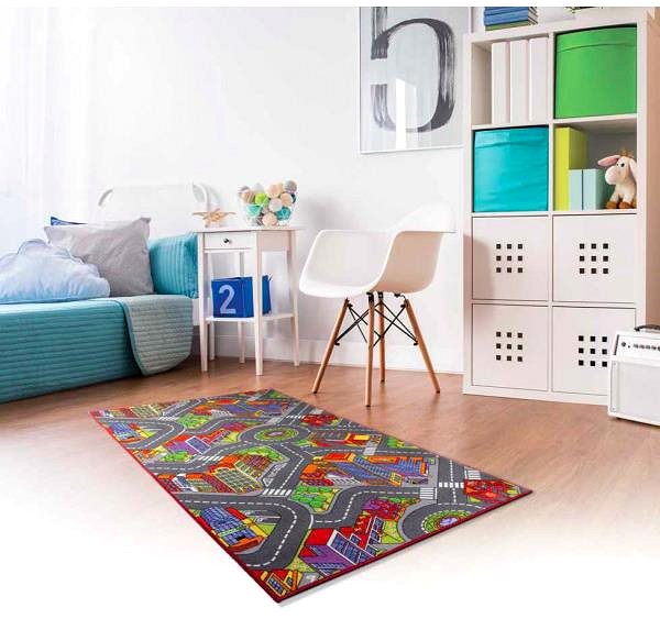 Koberec Associated Weavers  Dětský kusový koberec silnice Big City 100 × 165 ...