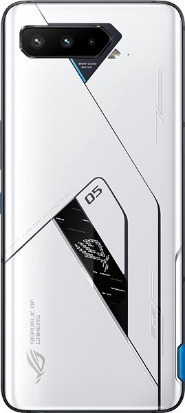 Mobiltelefon ASUS ROG Phone 5 Ultimate 18GB/512GB fehér Hátoldal