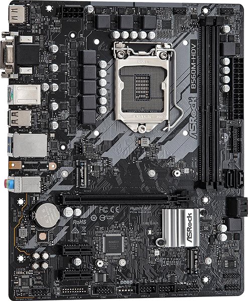 Motherboard ASROCK B560M-HDV Lateral view