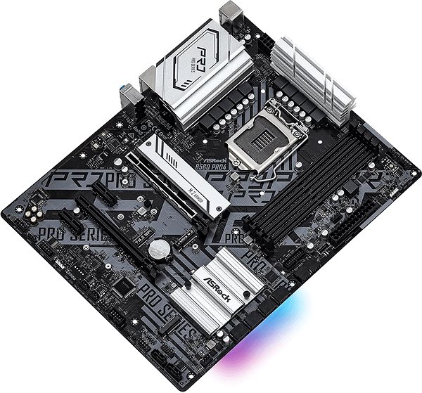 Motherboard ASROCK B560 PRO4 Lateral view