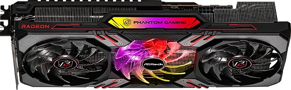 Grafikkarte ASROCK Radeon RX 6700 XT Phantom Gaming D 12GB OC Seitlicher Anblick