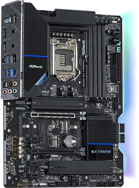 Motherboard ASROCK Z590 EXTREME Lateral view