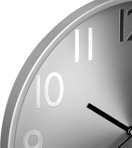 Wall Clock Atmosphera Round and wall clock silver 30 cm ...