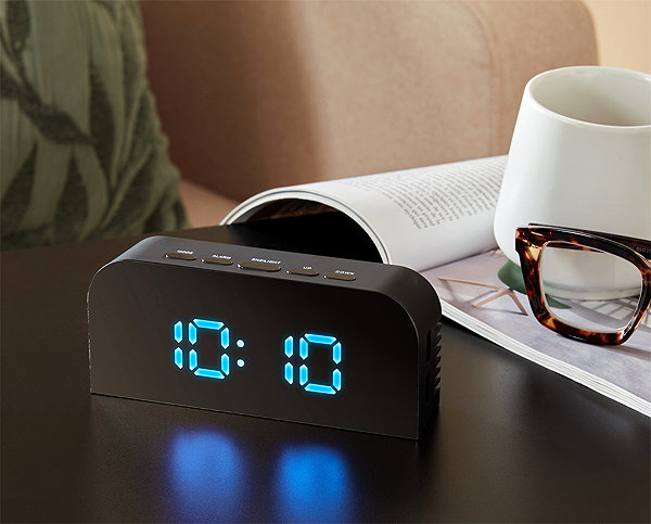 Alarm Clock Atmosphera NELSON digital clock, 14 × 6 × 3 cm ...