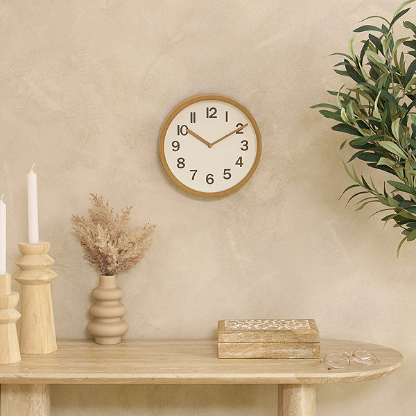 Wall Clock Atmosphera Wall Clock Loly, diameter 22 cm, beige ...