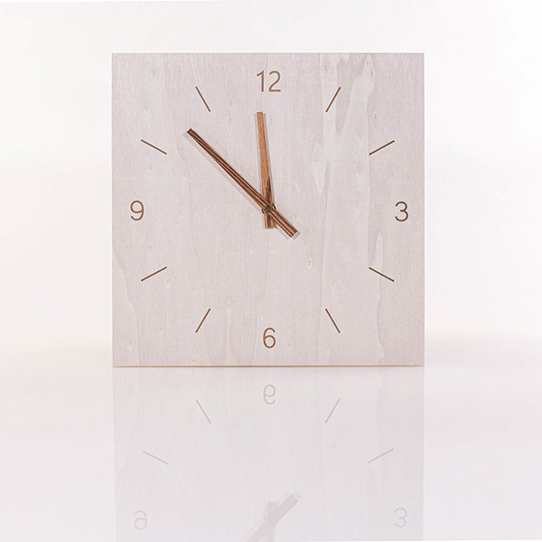 Wall Clock Today Simplicity Wall Clock Wooden ...