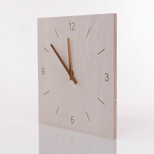 Wall Clock Today Simplicity Wall Clock Wooden ...