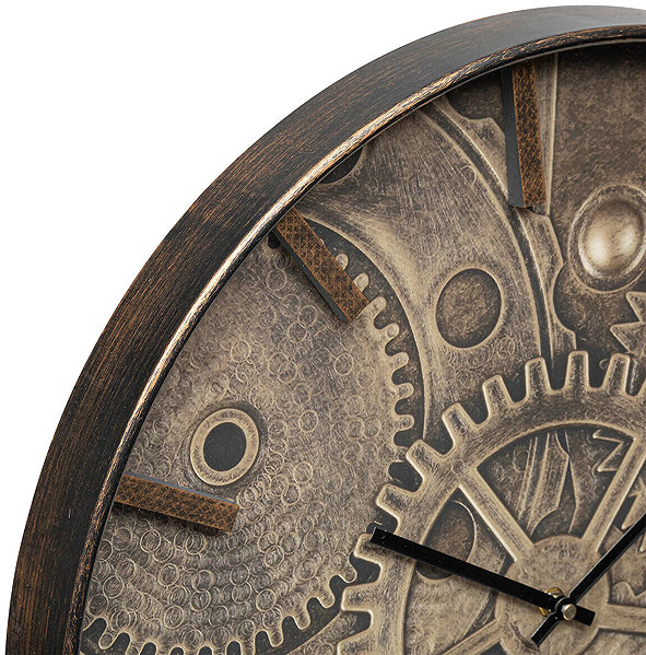 Wall Clock Atmosphera Wall clock with illustration of mechanism on the face, diameter 50 cm ...