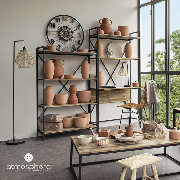 Wall Clock Atmosphera Mohan Loft wall clock, diameter 65 cm ...